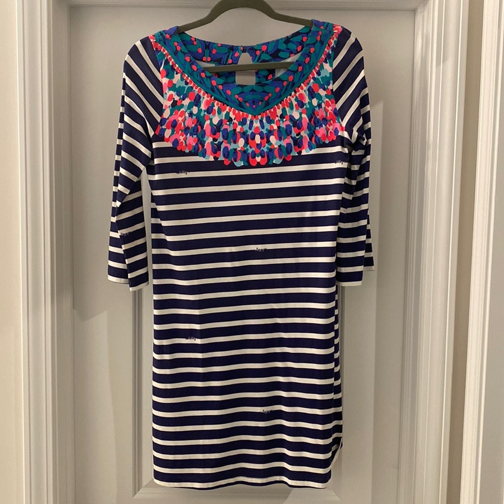 Lilly Pulitzer Navy Stripe Bay Dress